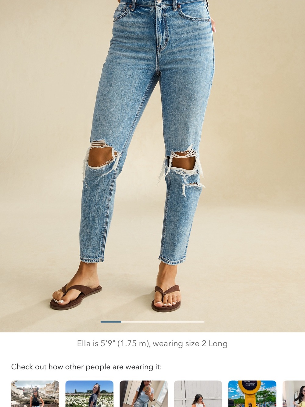 AE Ripped Mom Jean - Picture 3 of 6